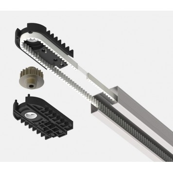 Рейка приводная с зубчатым ремнем Alutech LGR-4200B для ворот высотой до 3,3 м-2